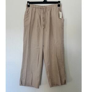 SunBay Cottons Vintage NEW OLD STOCK Size XL Beige Pull-On Cropped Pants